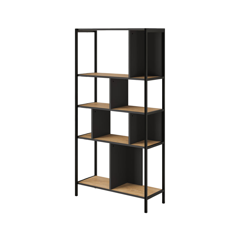 Ahlea 178cm H x 88cm W Metal Standard Bookcase