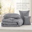 Ensembles d'édredon à plis pincés et ensemble de literie avec taies d'oreiller Boho-105529496-105529478