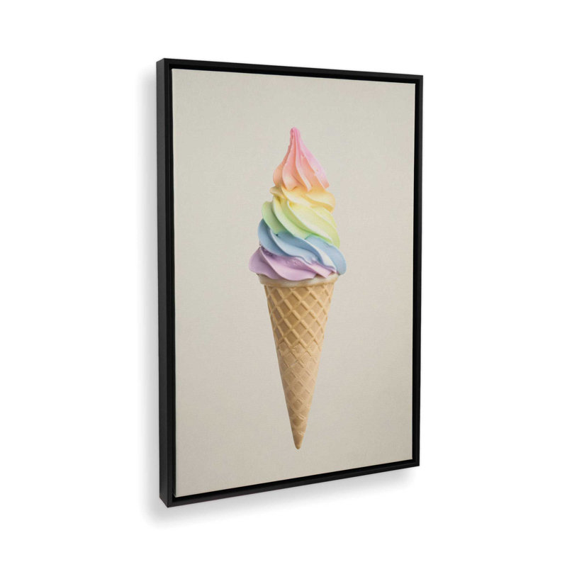 Toile roulée Taste Of Rainbow, H 36,75 po x l 24,75 po x P 1,75 po, Cadre noir satiné