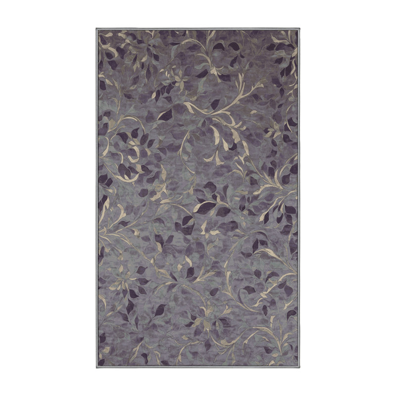 Tapis rose lavable à la machine, Rectangle 8 pi x 10 pi