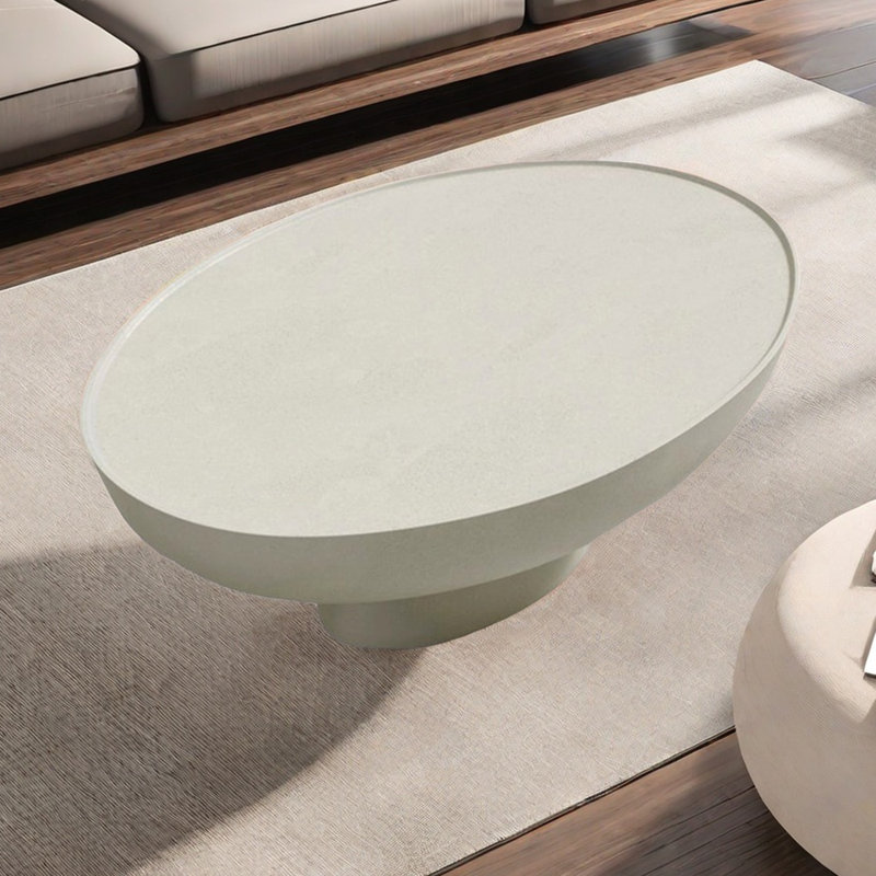 Oval Fiberglass Coffee Table