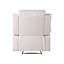 Fauteuil inclinable électrique en cuir synthétique beige