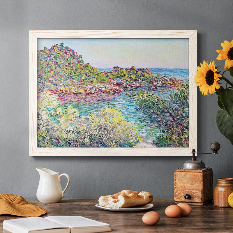 «Landscape Near Montecarlo», 1883, reproduction d'art sur toile, Blanc, H 18 po x l 26 po x P 1,5 po
