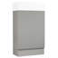 Meuble-lavabo gris avec tablette 18,6 po-723975455