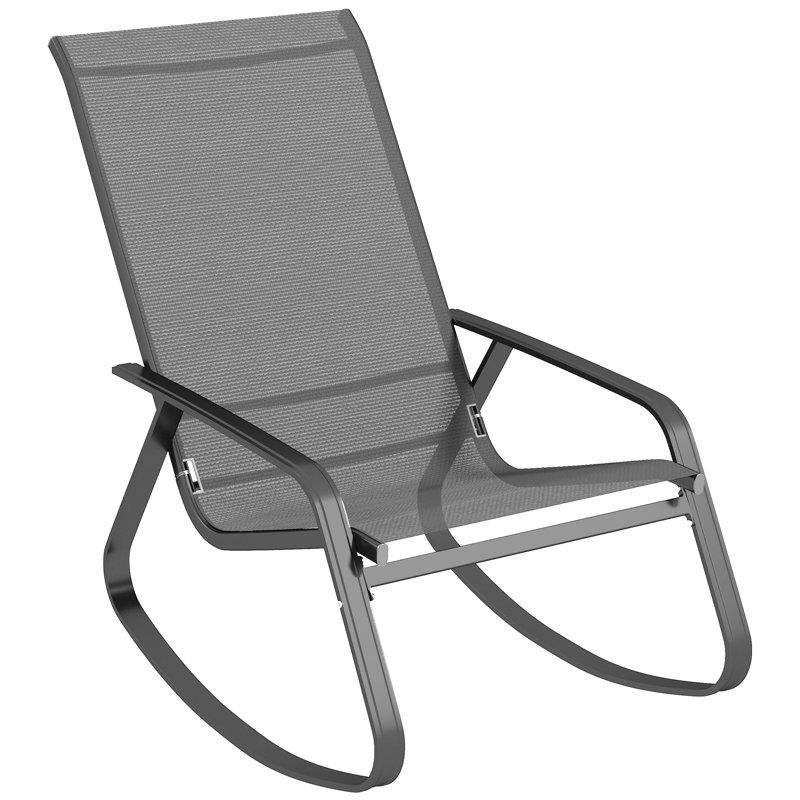 Steel, Texteline Rocking Chair