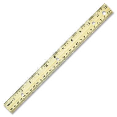 Qty 3 Sparco 01489 Plastic 6 Pocket Ruler Standard/Metric 1/32, 1/16, CM