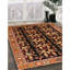 Tapis en laine beige / rouge-781749546