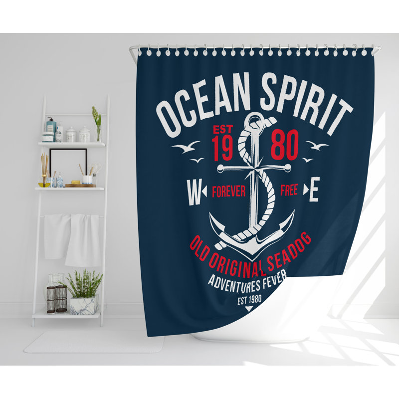 Weston Polyester Shower Curtain Set, 168cm H x 168cm W