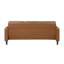 Canapé rembourré 3 places brun de style moderne-664030548