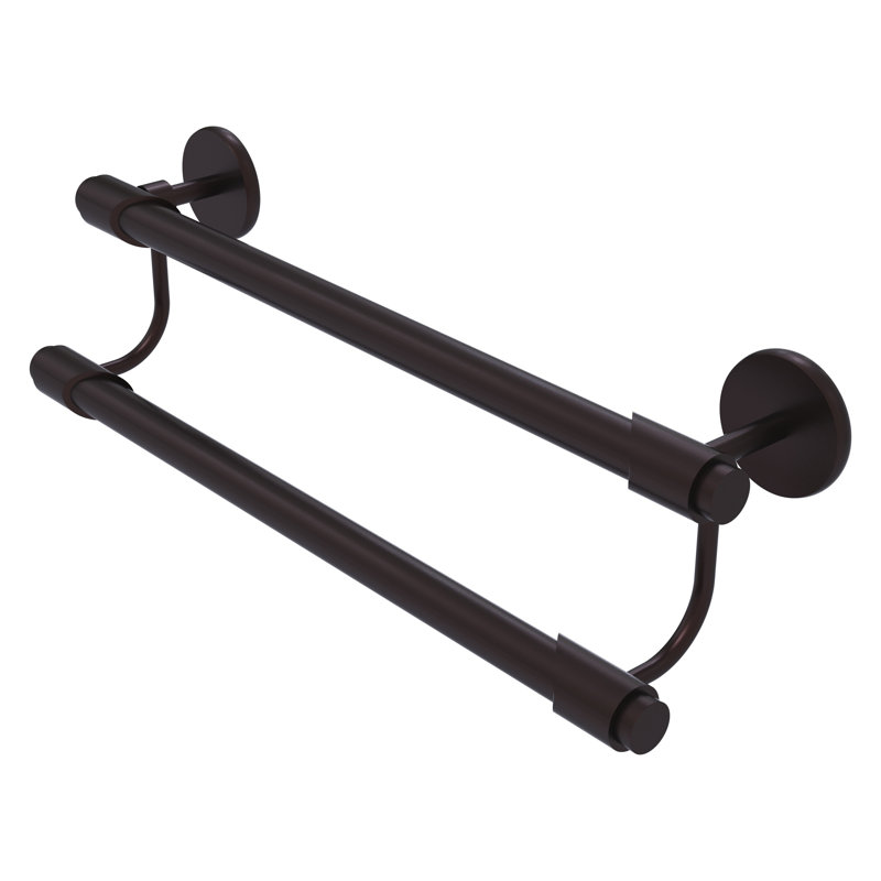Double barre à serviettes murale Marnell, 36 po, Bronze antique