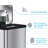 Deodorizer AirStep Stainless Steel 18 Gallon Step on Trash Can