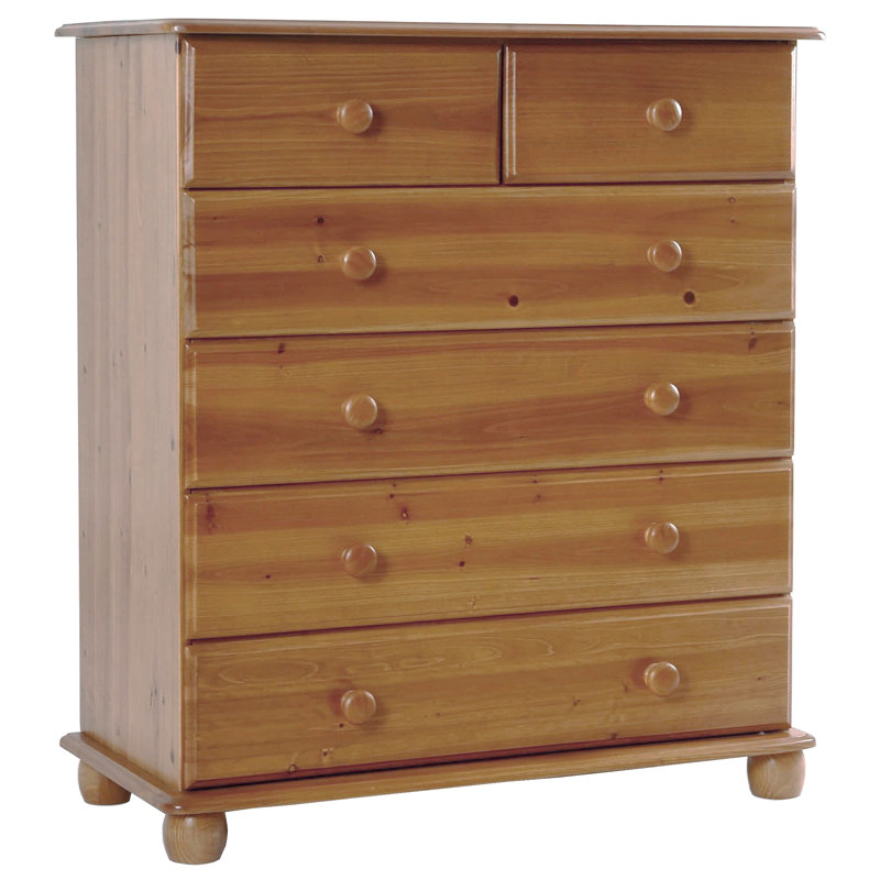 Loring 82cm W 6 - Drawer Chest of Drawers, Pine