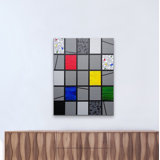 Mosaic Color Grid: The Dance, Structure & Movement Painting by Eddie Bruckner