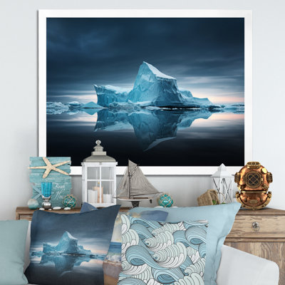 " Blue Black Iceberg Crystal Reflections "