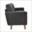 Canapé 65 pouces à deux places minimaliste moderne de 65 pouces, doté d'un revêtement moelleux et de pieds en bois massif pour plus de durabilité et de style-251503852