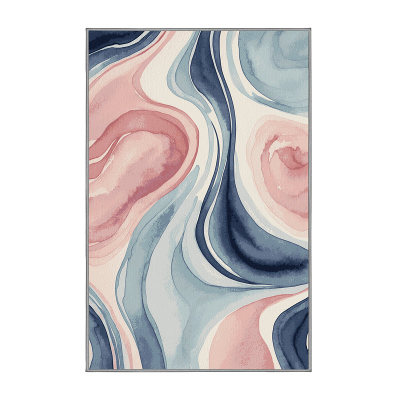 Blossom Tide Rug, Rectangle 2' x 3'