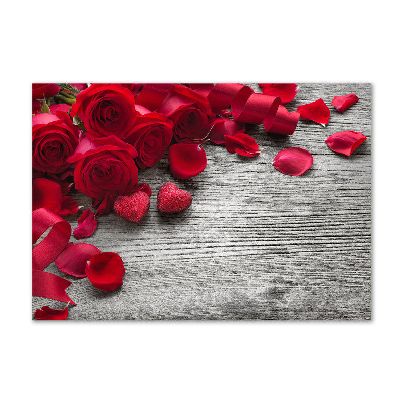 Red Roses - Wrapped Canvas Print