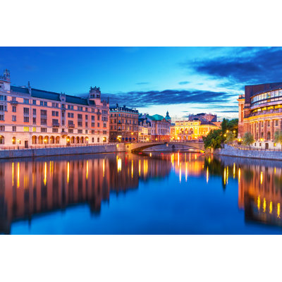 Scenery Of Stockholm by Scanrail - Wrapped Canvas Print