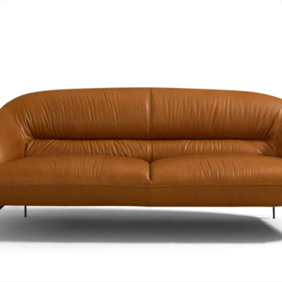 Causeuse en cuir Leonia