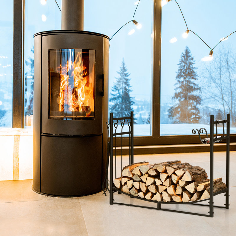 Turin 90cm W Metal Log Rack
