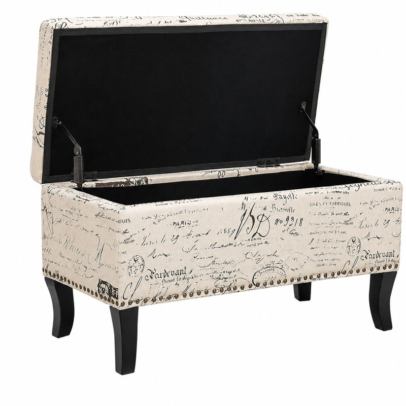Repose-pieds avec rangement Brankovice, Beige
