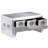 Aluminum Frame Single Coffee Table with Storage