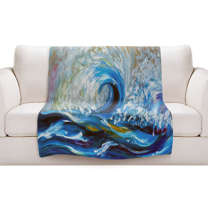 Couverture sherpa à roulettes 3 vagues, l 68 po x L 80 po