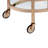 Lakelyn Oval Bar Cart with Two Shelves-1609875450