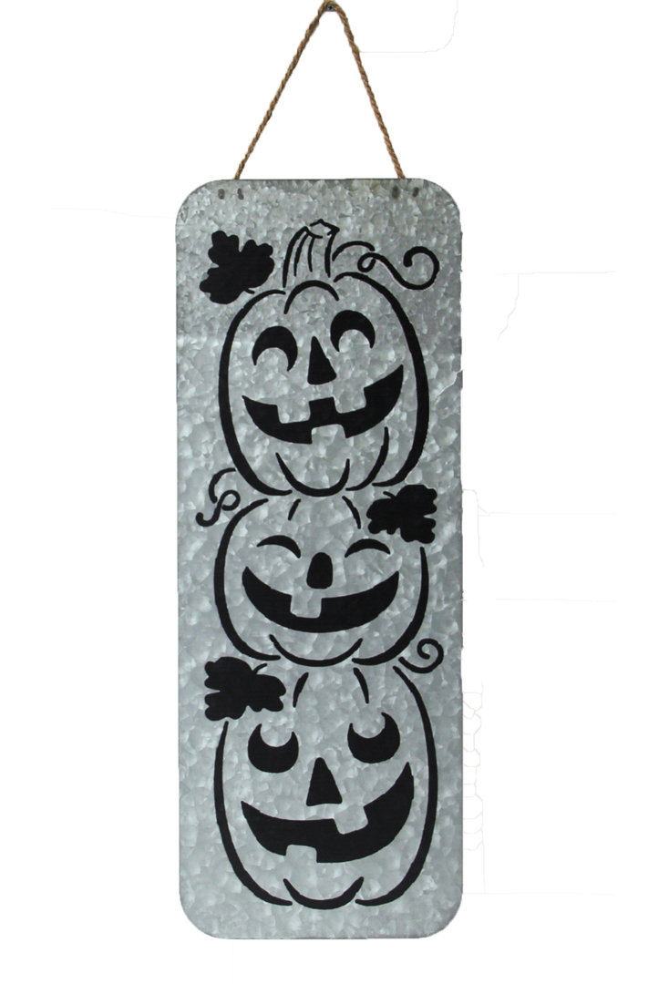 Galvanized Pumpkin Sign The Holiday Aisle®