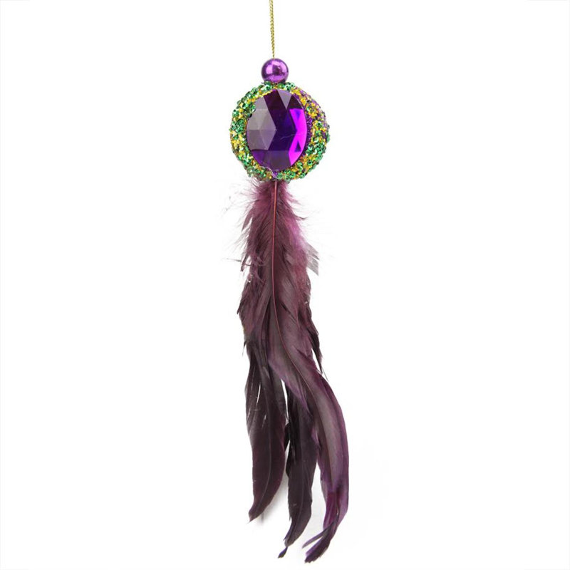 Ornement de Noël bijou suspendu, Mauve
