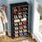 30 Pair Shoe Storage Cabinet with LED Lighting-1634120033