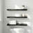 16“W Floating Shelves for Wall Decor, Kitchen, Bathroom, Workspace(set Of 3), Black-1771612358