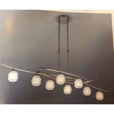 Luminaire sphère suspendu 8 lumières pour îlot de cuisine Barloy