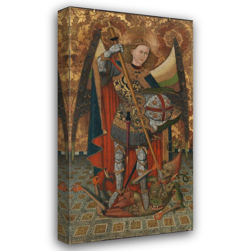 "Saint Michael" par Master Of Belmonte - Art mural sur toile tendue avec châssis, H 24 po x l 17 po