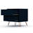 Mid-Century 2-Drawer Nightstand | Midnight Blue MDF Wood Storage | Gift Idea-1802429073