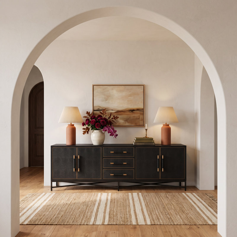 Meera 100" Sideboard, Black