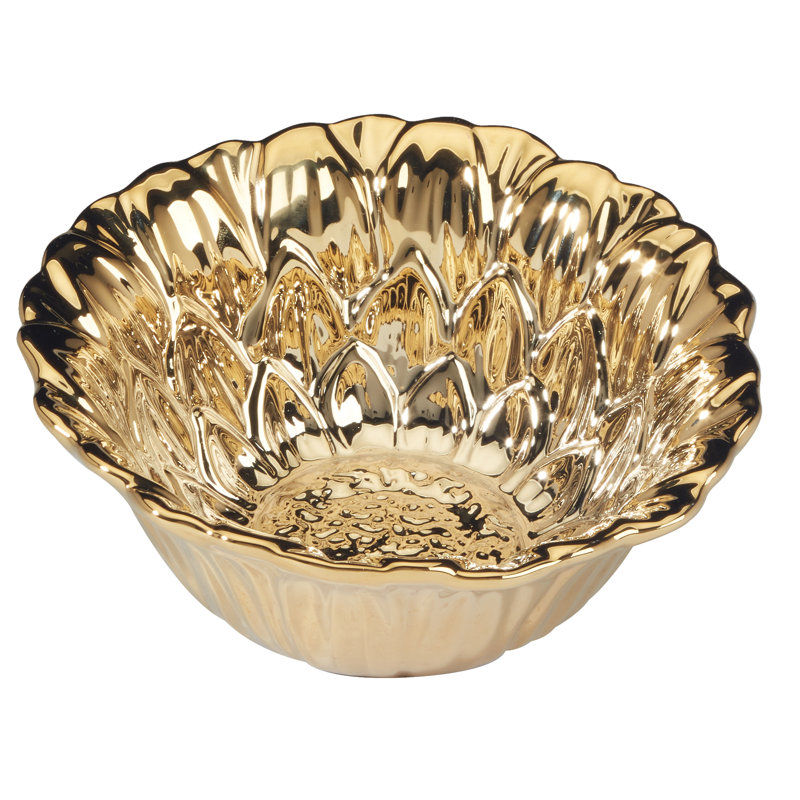 Golden Sunflowers - Ensemble de 3 bols à crème glacée au tournesol de 6,25 po x 2,5 po 16 oz