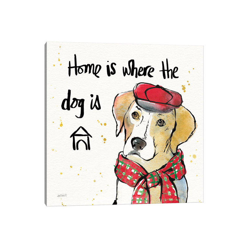 Strike A Paws II Christmas by Anne Tavoletti - Wrapped Canvas Print, 30.48cm H x 30.48cm W x 1.905cm D