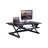  46 in. Black Standing Desk Converter with AC USB Charger and Triple Monitor Mount Arm with Keyboard Tray