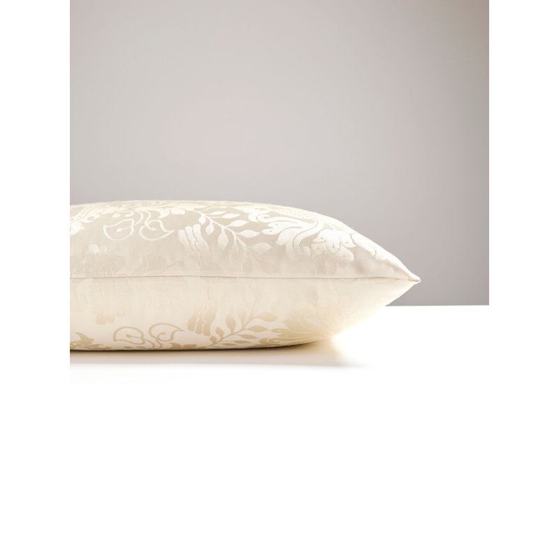 Silk Square Pillow Cover & Insert, Creme