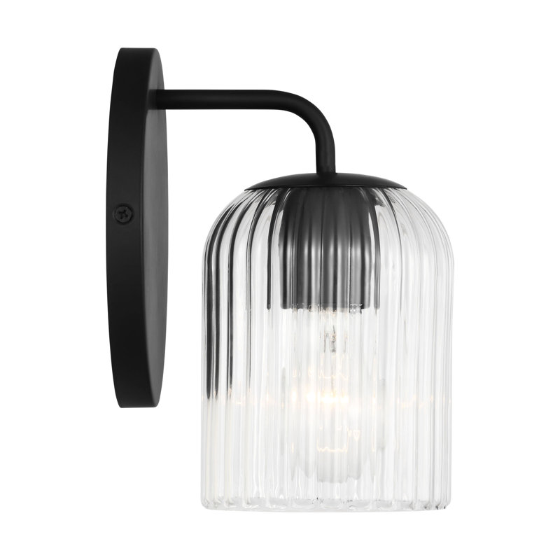 Petite applique Eisele de Génération Lighting , Une lumière, Nuit noire, H 8,375 po x l 5 po x P 6 po