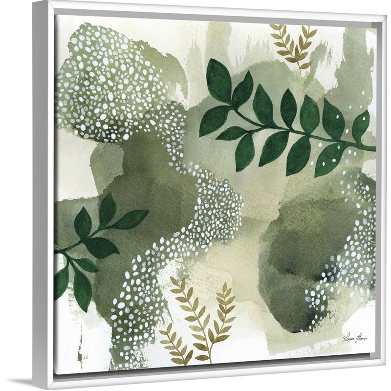 Art mural sur toile Woodland Walk IV, H 32 po x l 32 po, Toile avec cadre blanc