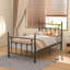 Twin Size Metal Bed Frame 14 Inch Platform Bed No Box Spring Needed-1026966795