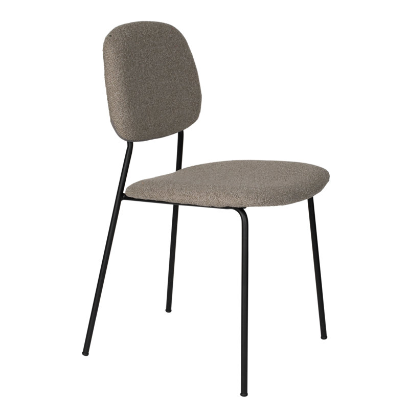 Roos Upholstered Dining Chair, Warm Beige