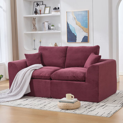 Modular Cloud Sofa with High-Resilience Foam and Detachable Covers for Modern Comfort and Flexibility