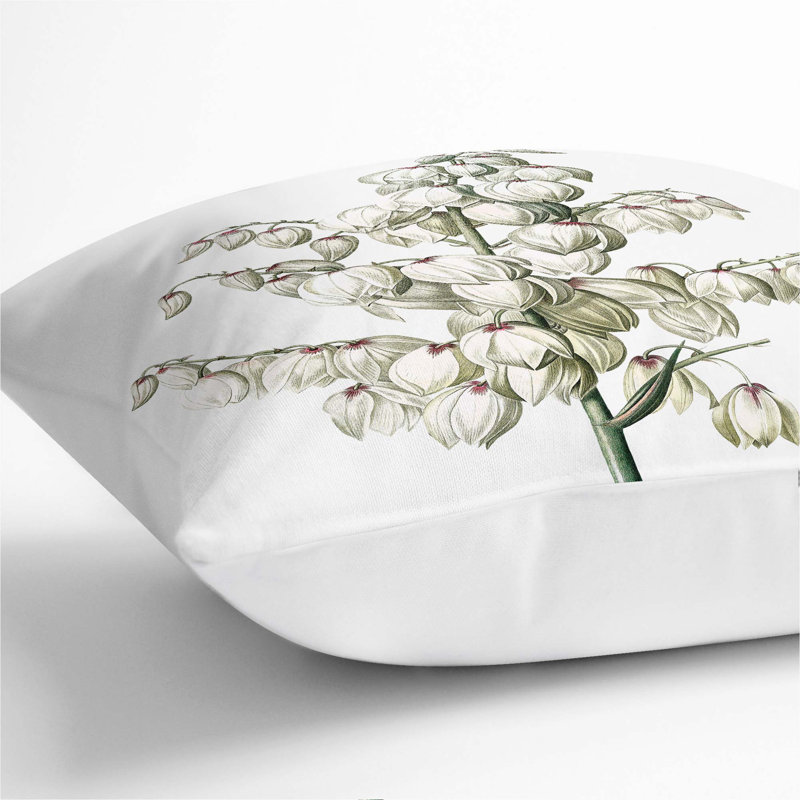 Square Throw Cushion, White, 40 x 40 cm