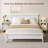Bauman Farmhouse Nightstand, Bedside Table with a Cabinet and Open Compartment-73822924
