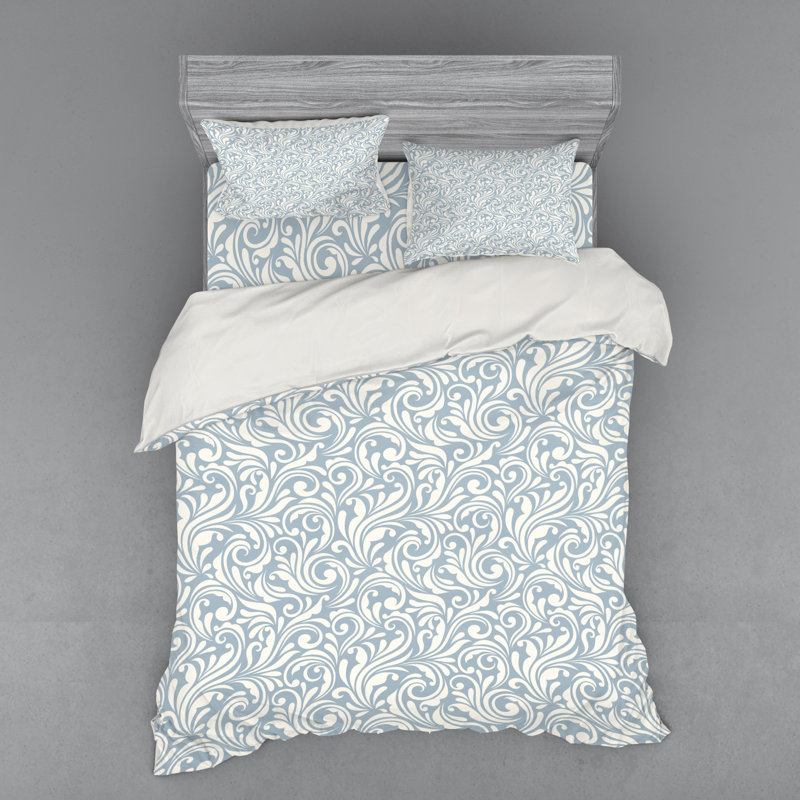 Traditional Floral Duvet Cover, Queen Duvet Cover + 3 Additional Pieces