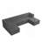 U Shape Modular Sectional Sofa-1856095284