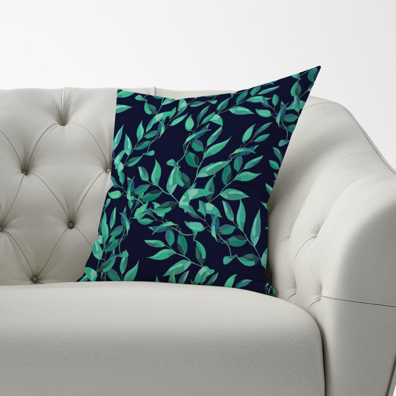 Nantes Delicate Foliage Floral Square Throw Cushion